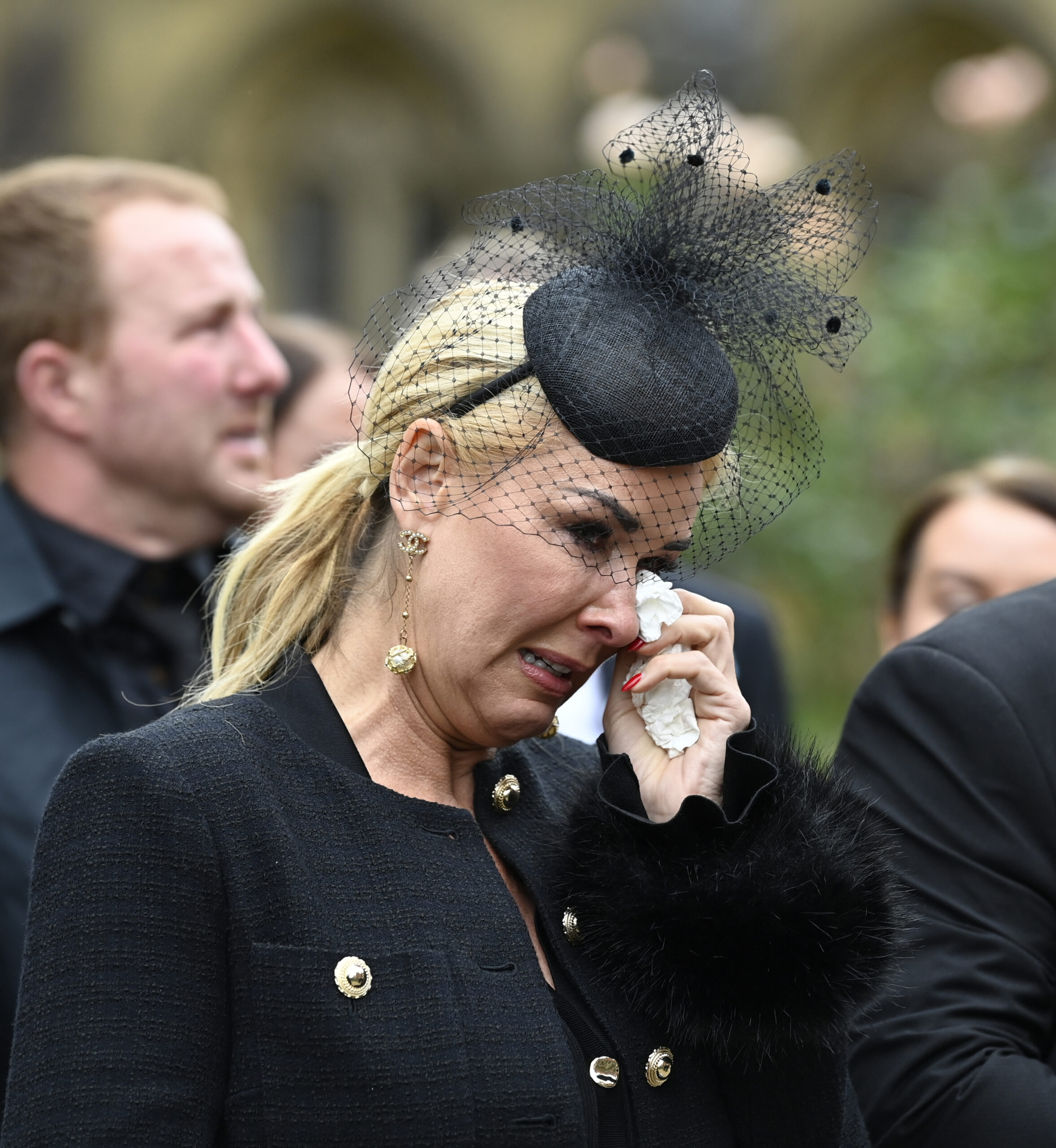 Claire Sweeney crying at Ricky Hatton's funeral 