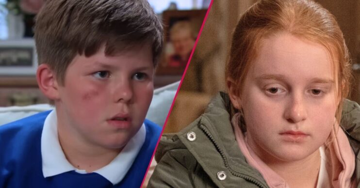 Carl Holliday and Clemmie Reed split shot (Credit: ITV/Comp ED!)