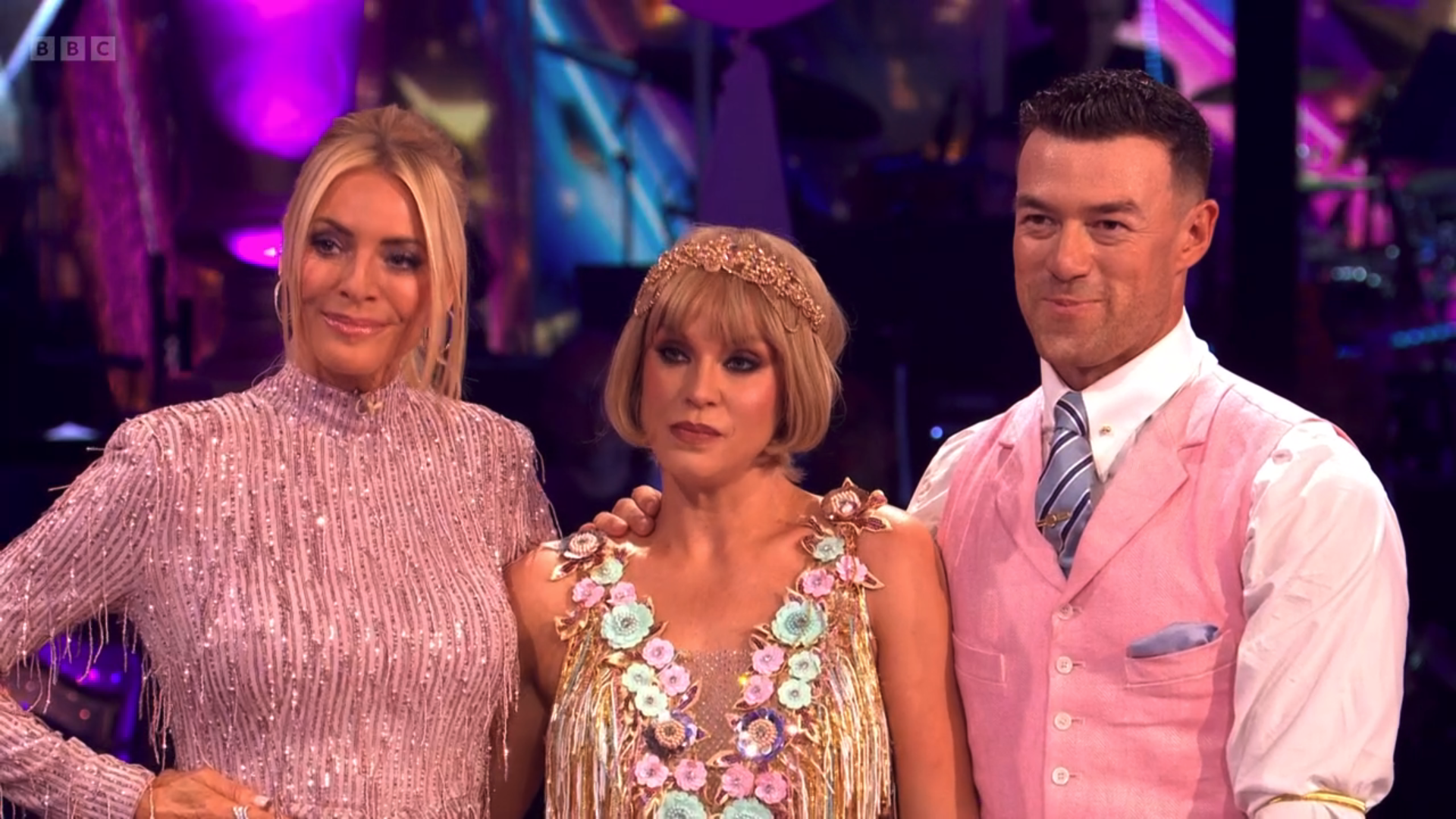 Tess Daly supporting Vicky Pattison and Kai Widdrington