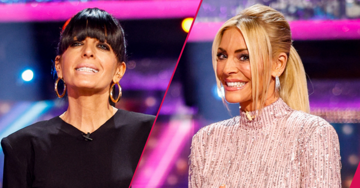 Claudia Winkleman and Tess Daly on Strictly Come Dancing