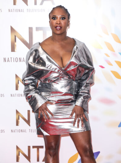 Motsi Mabuse in a silver dress