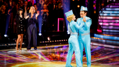 Ross and Jowita enjoying their last dance on Strictly