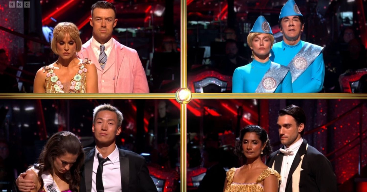 Vicky Pattison and Kai Widdrington, Jowita Przystal and Ross King, Karen Carney and Carlos Gu, Balvinder Sopal and Julian Callion on Strictly 
