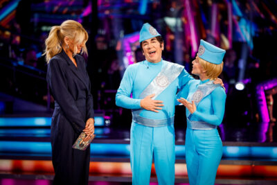 Tess Daly, Ross King, Jowita Przystal on Strictly