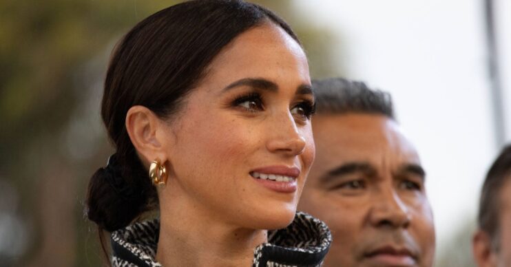 Meghan Markle smiling at the Fall One805LIVE! Festival