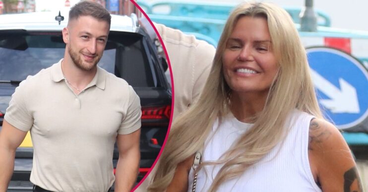 Kerry Katona and Paolo Margaglione smiling