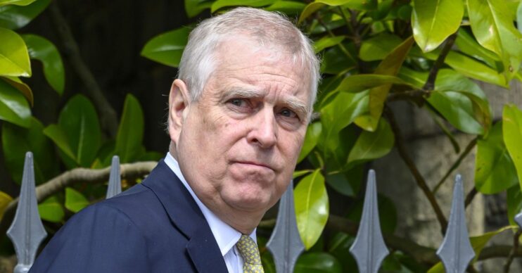 Prince Andrew at Royals Easter service