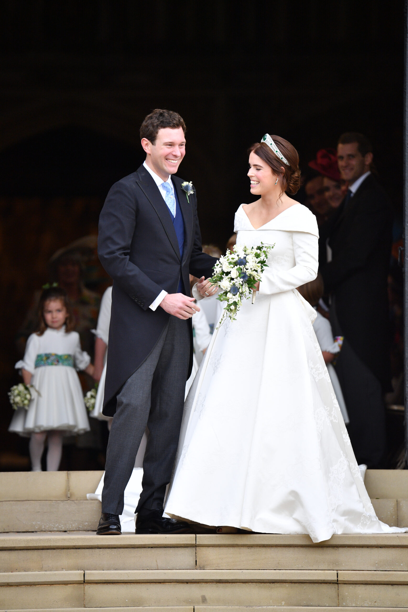 Jack Brooksbank and Princess Eugenie on their wedding day in 2018