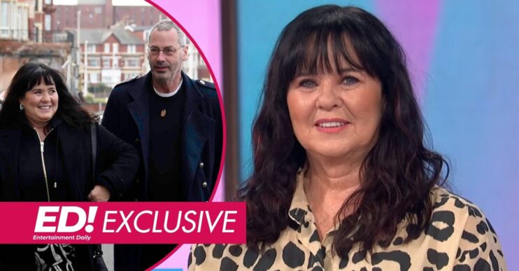 Coleen Nolan and Michael Jones smiling / Coleen Nolan on Loose Women
