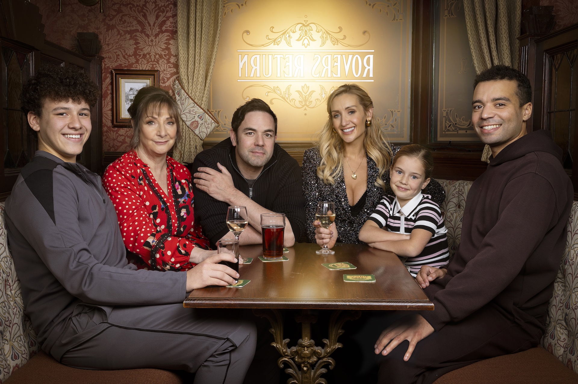 Coronation Street's Eva and family in Rovers promo