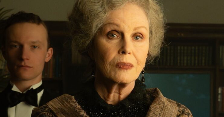 Joanna Lumley close up as Mrs Stone in A Ghost Story for Christmas: The Room in the Tower