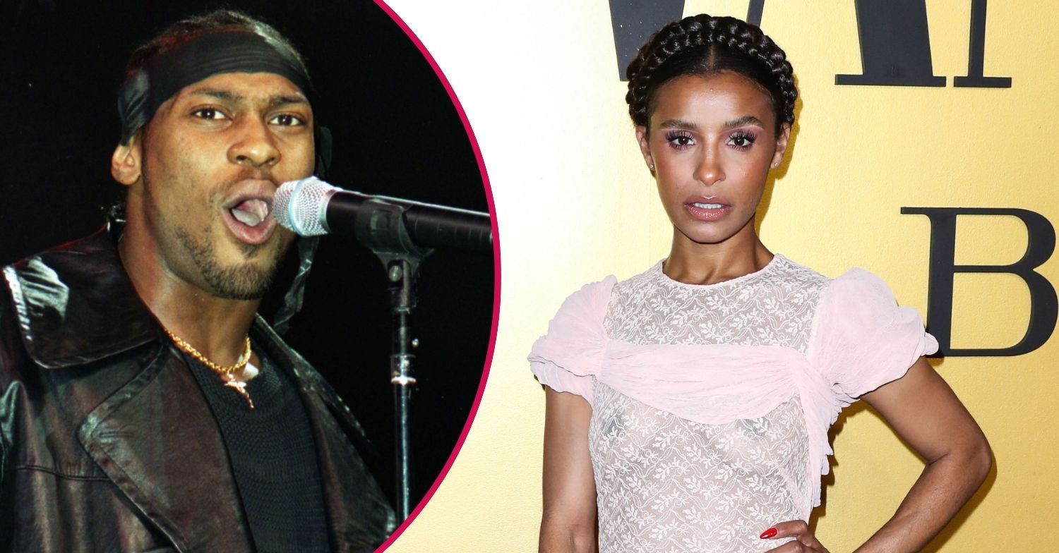 D'Angelo on stage/Melody Thornton on the red carpet