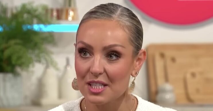 Amy Dowden looking serious