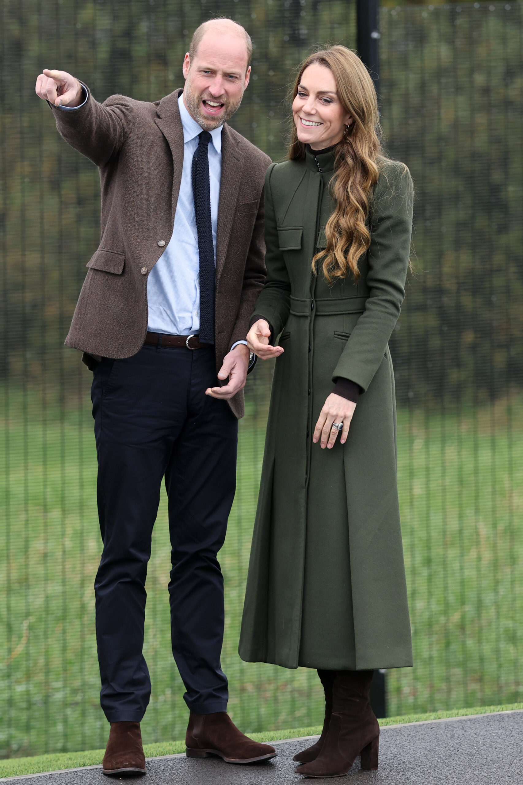 Prince William and Kate Middleton laughing during Northern Ireland visit