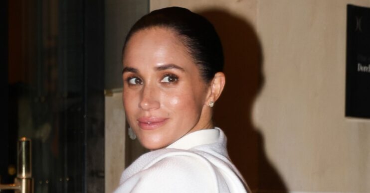 Meghan Markle during Paris Fashion Week