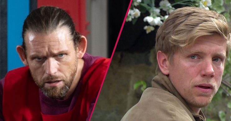 Kev and Robert in Emmerdale split pic (Credit: ITV/Comp ED!)
