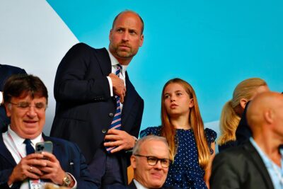 Prince William and Princess Charlotte at the Euros