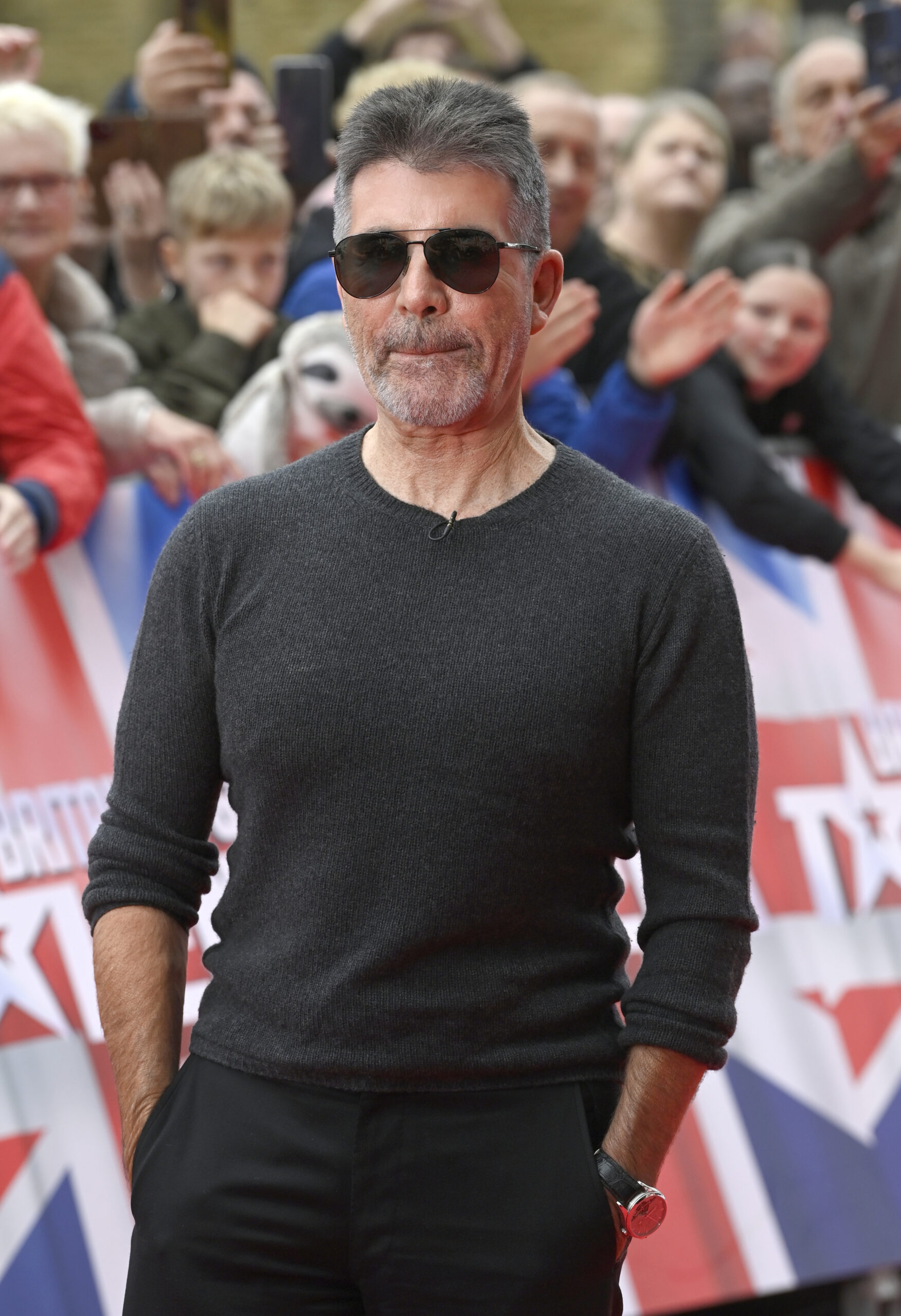 Simon Cowell arriving at the BGT auditions