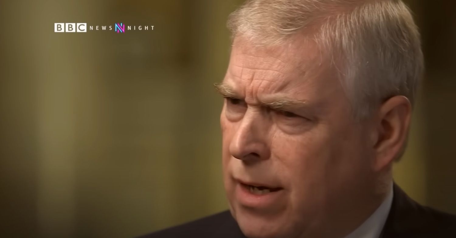 Prince Andrew in his Newsnight interview
