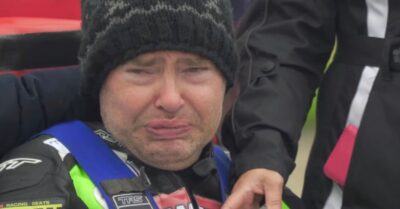Jason Liversidge crying