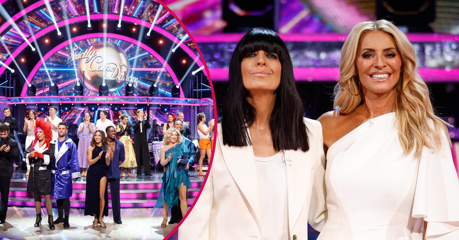 Claudia Winkleman and Tess Daly and the Strictly cast