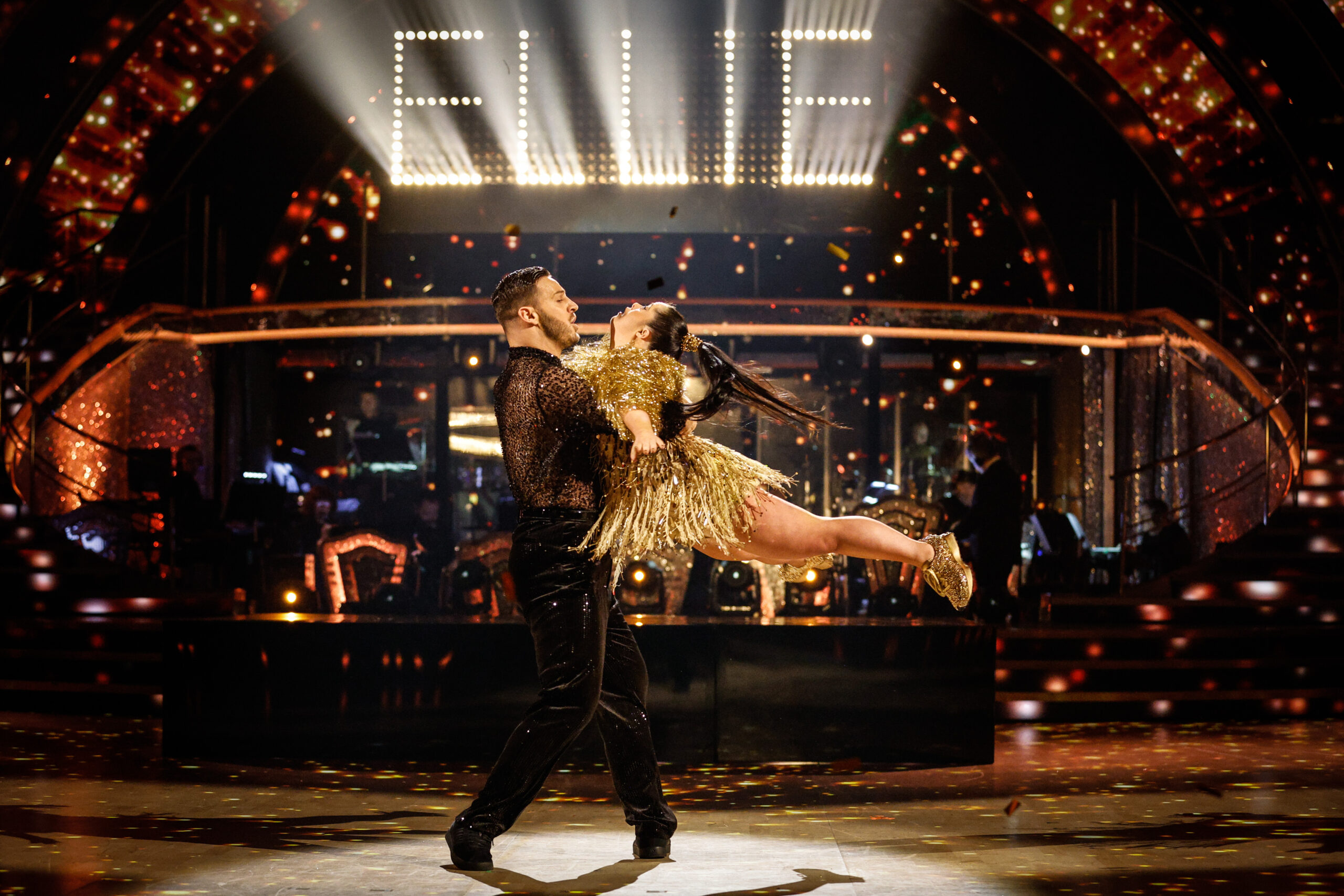 Ellie Goldstein and Vito Coppola dancing on Strictly