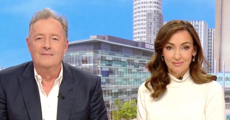 Piers Morgan and Sally Nugent on BBC Breakfast