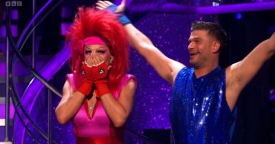 La Voix and Aljaz Skorjanec on Strictly