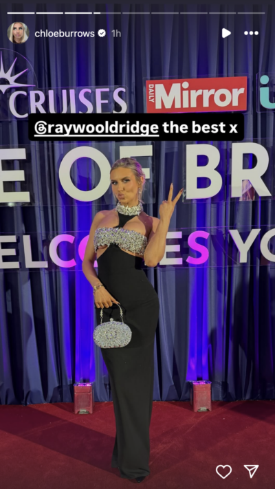 Chloe Burrows Insta Story