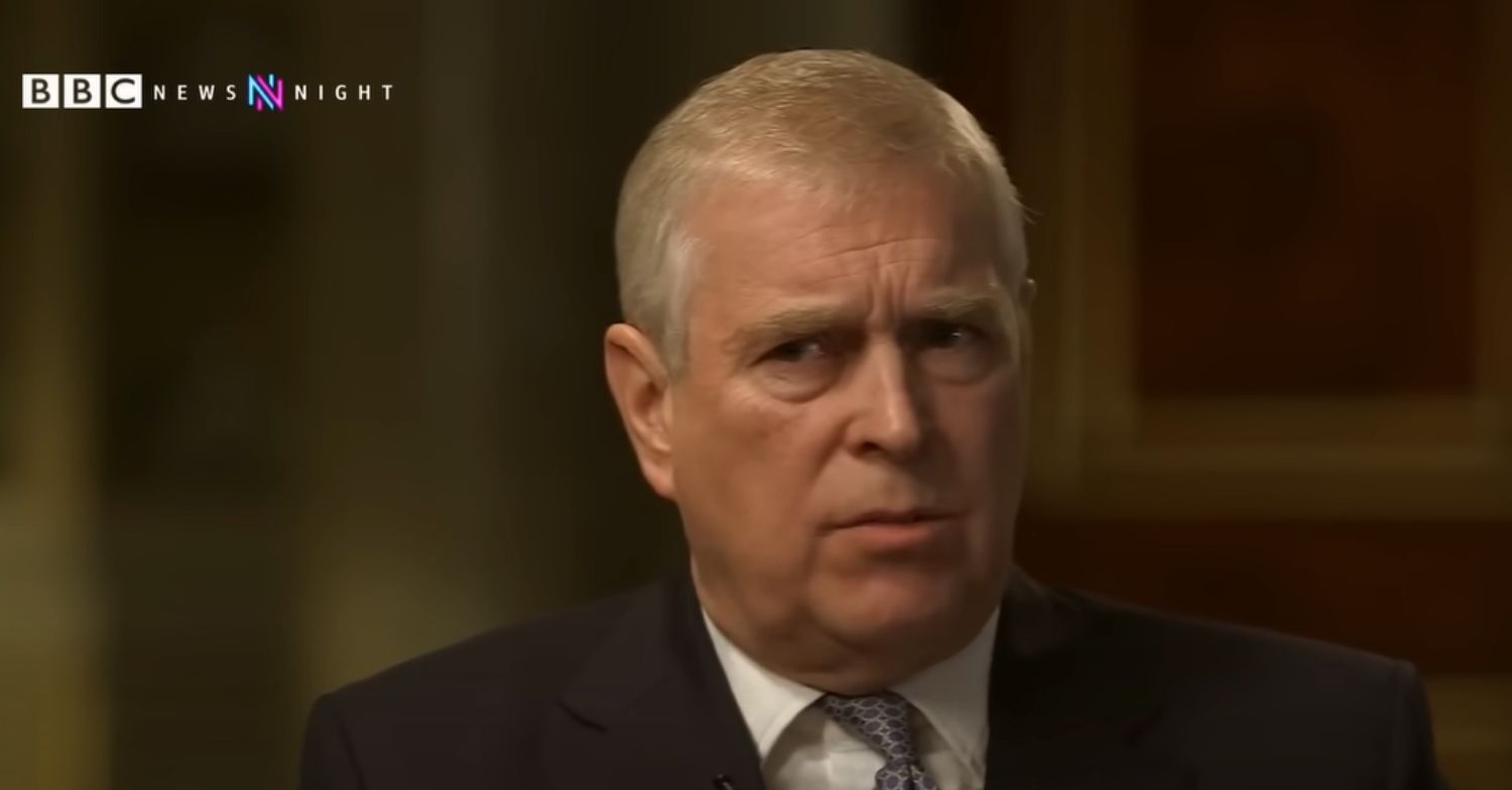 Prince Andrew during Newsnight interview
