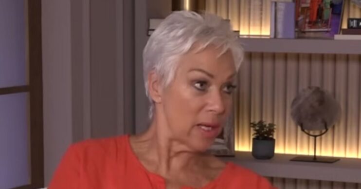 Denise Welch up close in red top
