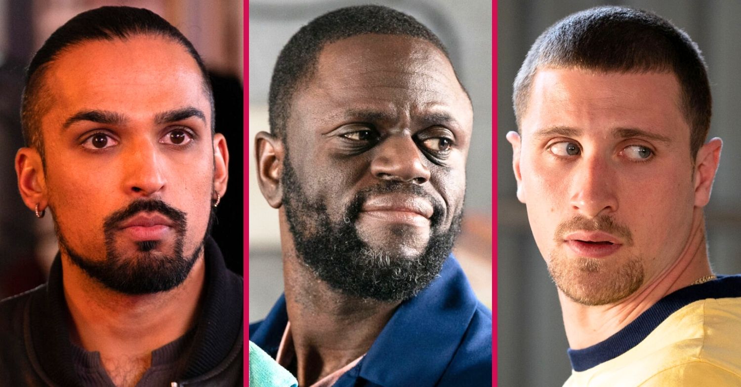 Composite image of Ravi, Kojo and Harry on EastEnders (Credit: BBC/Composite: ED!)