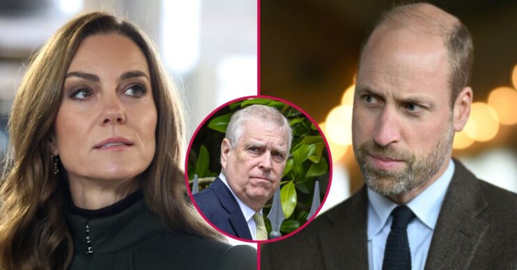 ED composite of Prince William, Kate Middleton and Prince Andrew at different events