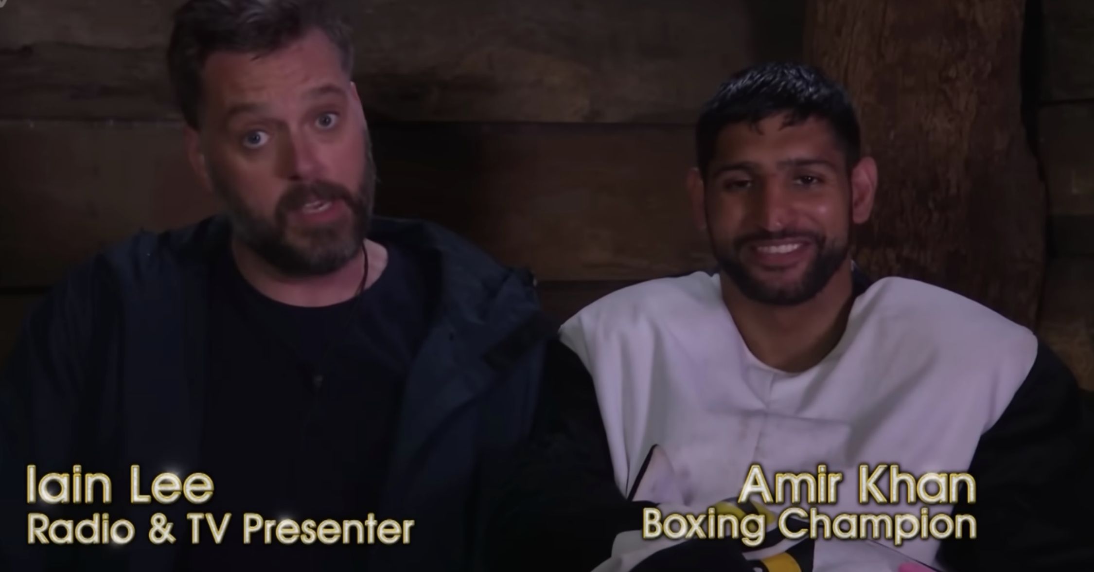 Iain and Amir on I'm A Celeb