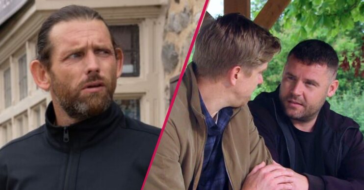 Kev, Aaron and Robert in Emmerdale (Credit: ITV/Comp ED!)