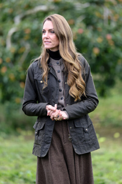 Kate Middleton walking and smiling