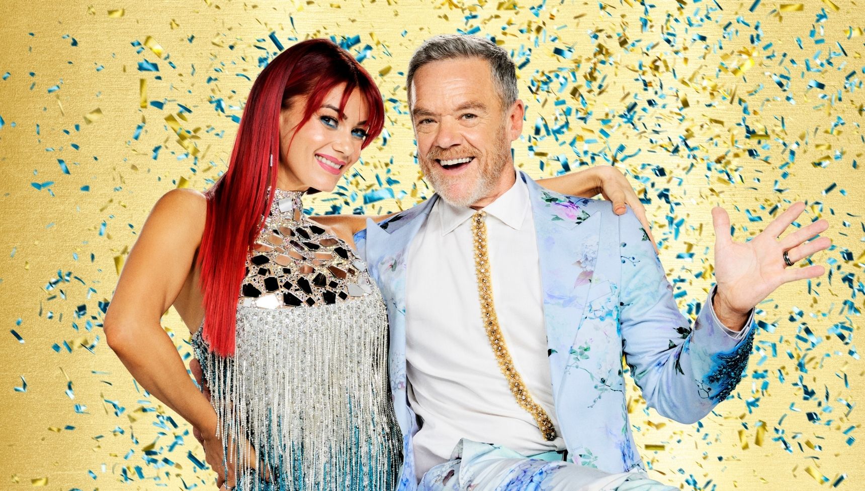 Stefan Dennis and Dianne Buswell pose for Strictly