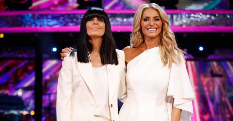 Tess Daly and Claudia Winkleman on Strictly