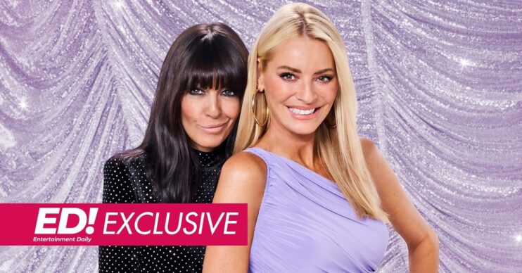 Claudia Winkleman and Tess Daly smiling