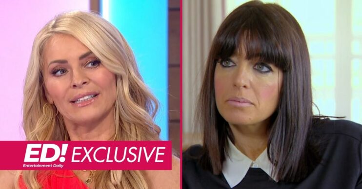 Tess Daly on Loose Women / Claudia Winkleman looking in front