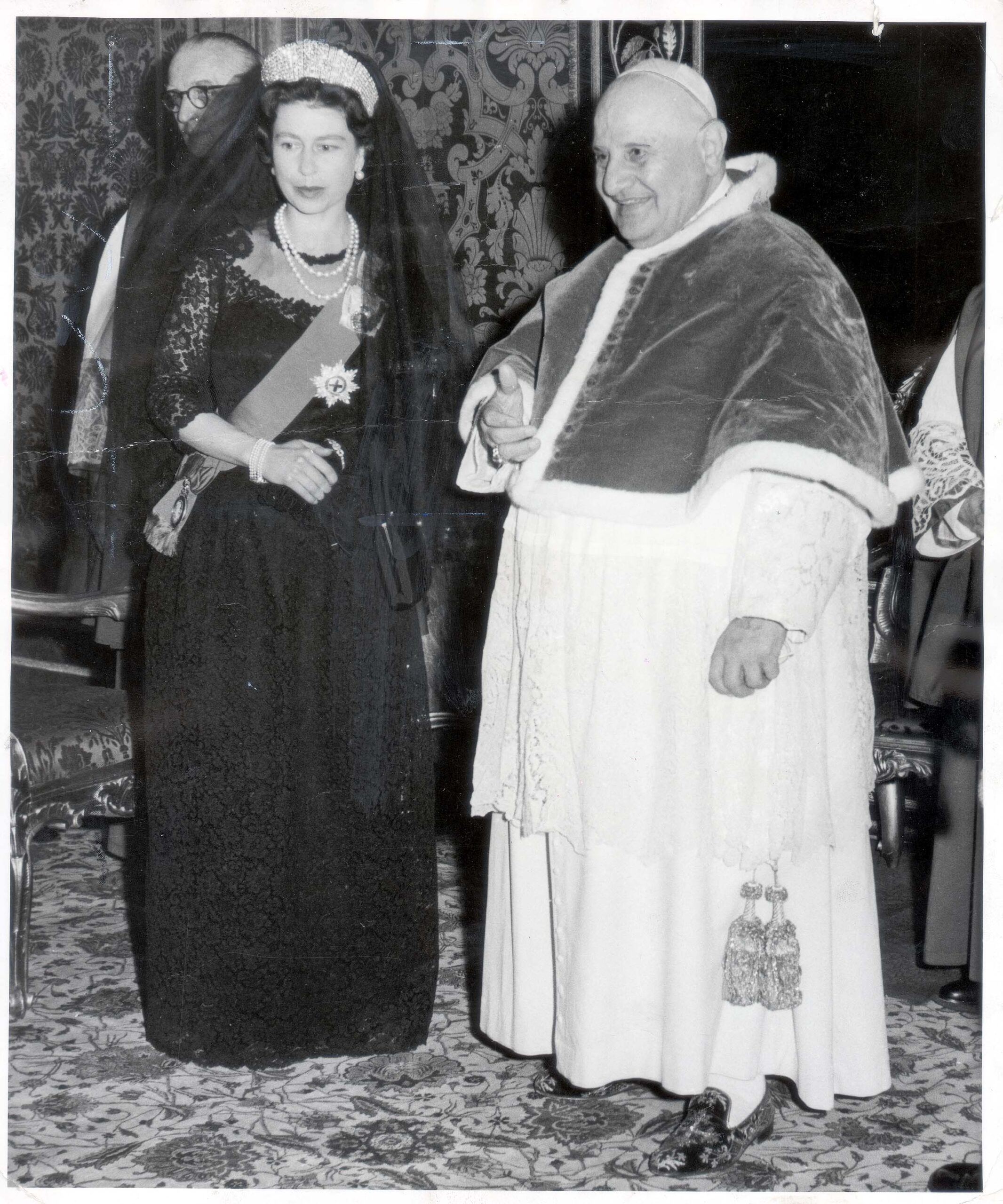 Queen Elizabeth II during state visit to Vatican