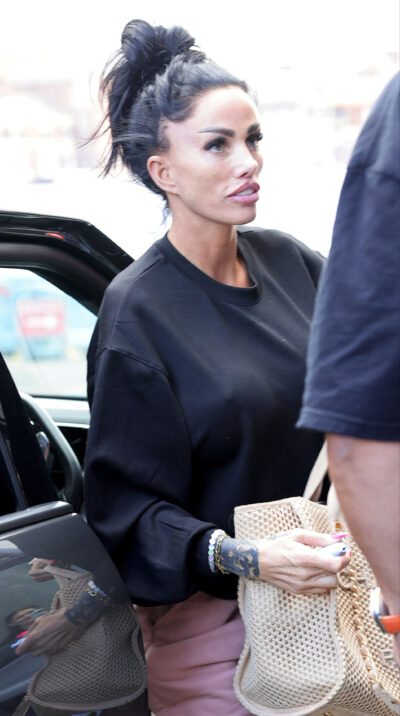 Katie Price looking in front