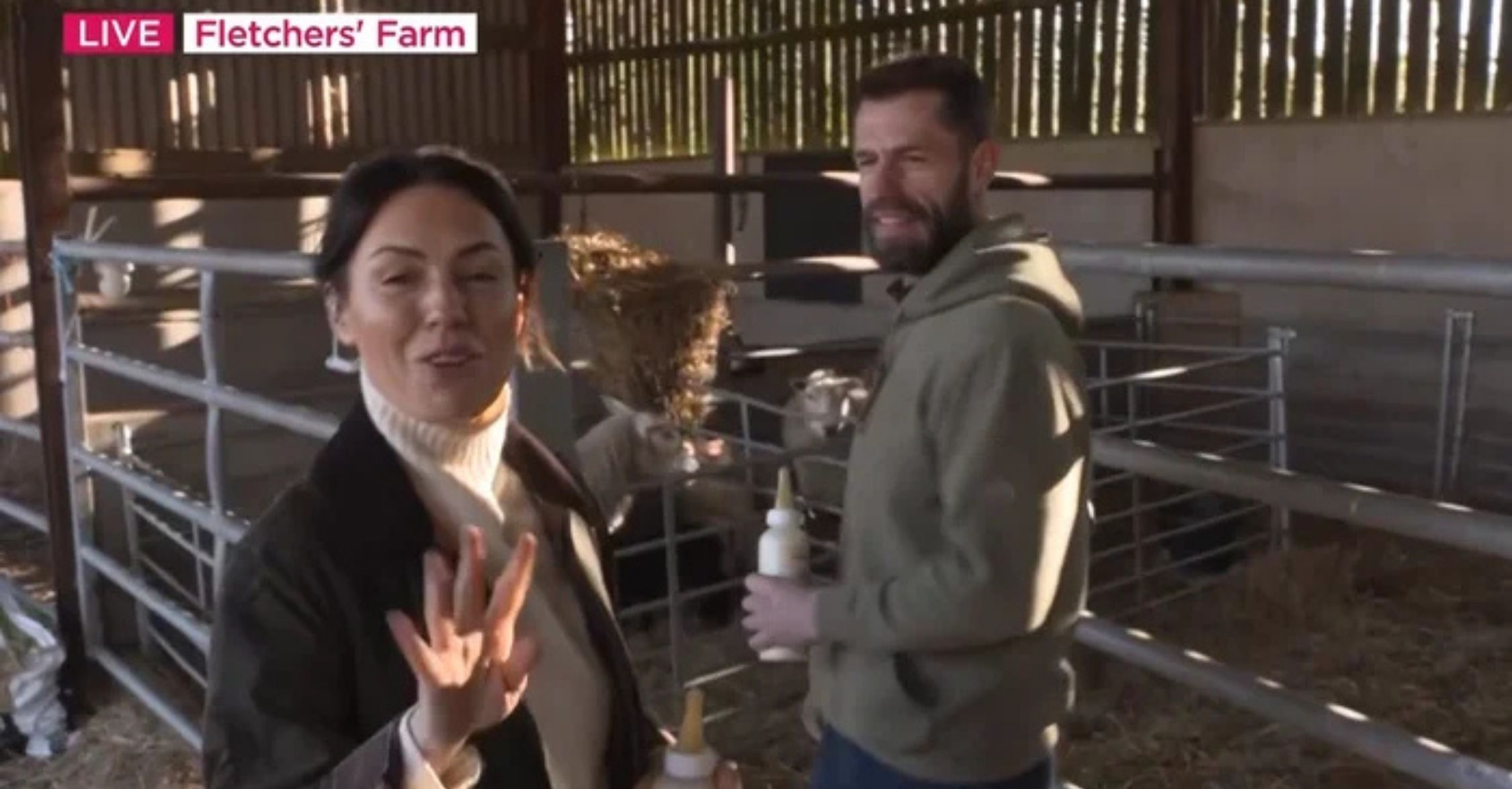 Liz and Kelvin on Lorraine