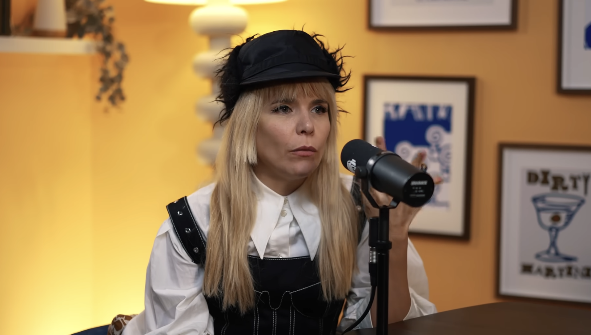 Paloma Faith on a podcast