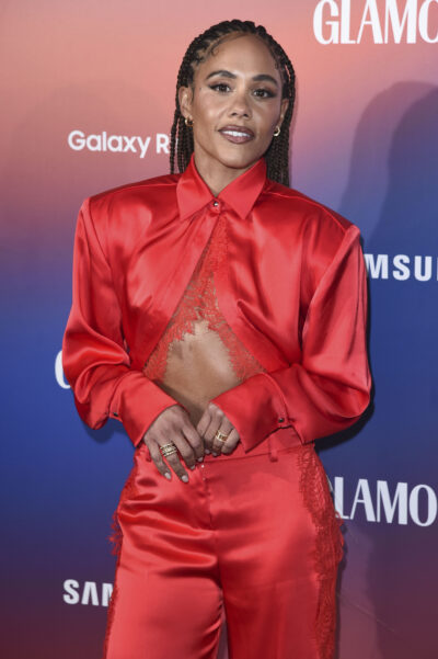 Alex Scott on the red carpet