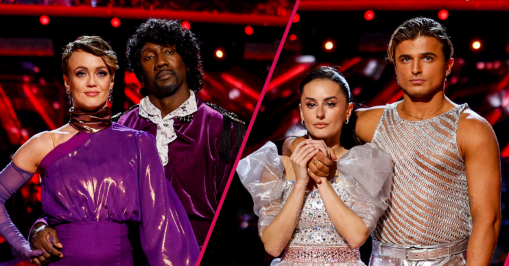 Lauren and Jimmy and Amber and Nikita in the Strictly dance-off