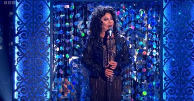 La Voix singing on Strictly
