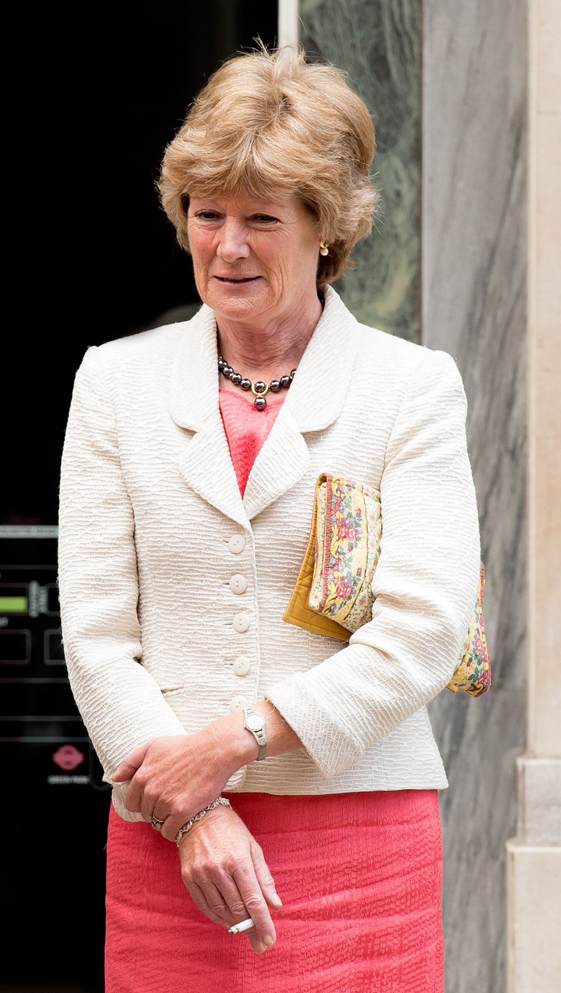 Lady Sarah McCorquodale at Alexander Fellowes and Alexandra Finlay wedding
