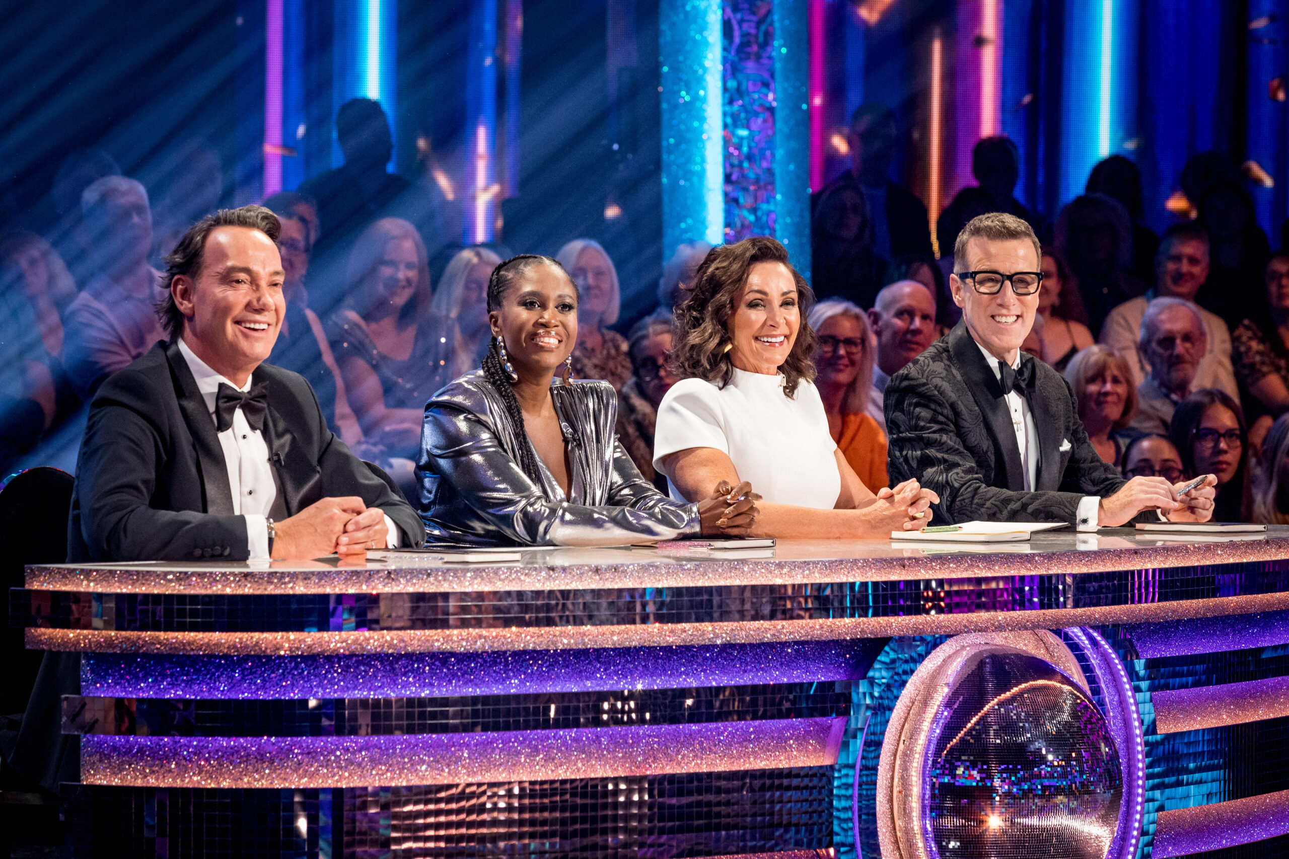The Strictly judges sitting on the panel