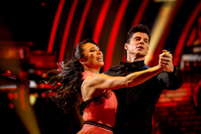 Lewis Cope dancing on Strictly Come Dancing